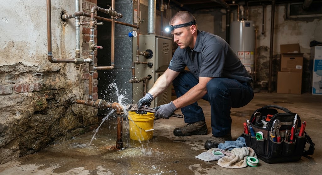emergency leak repair Montclair NJ rapid pipe freeze split diagnostic inspection
